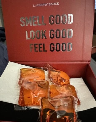 Laundry Sauce Detergent French Saffron Set Of 5 detergent and Dryer Sheets