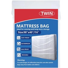 Plastic Mattress Bag for Moving Storage, Mattress Protector Cover ,Mattress B...