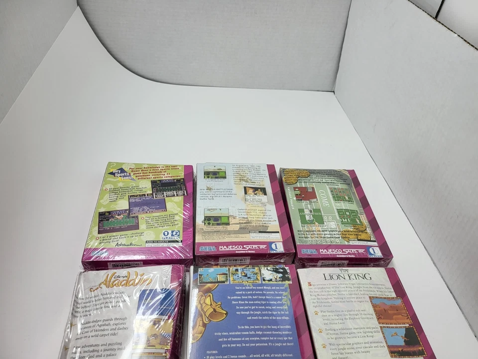 6 NEW Sega Game Gear Games  Aladdin,Jungle Book,Lion King,Battletank,Ceasars #G1 - Image 4 of 4
