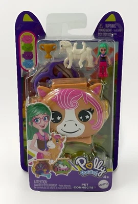 Polly Pocket Pet Connects Pferd JBC20 Mattel tragbares Puppenhaus Spielzeug - Bild 1 von 4
