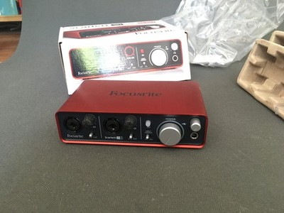 focusrite scarlett 2i2 1st gen, erste Generation, rot usb audio interface