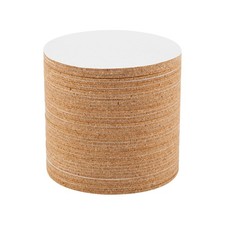 40 Pack Self-Adhesive Cork Round 3.5 Inch Backing Sheets Cork Coasters for4422