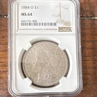 Morgan Dollar 1884-O NGC MS64 Silver $1 New Orleans Uncirculated KM#110