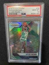 2016 Panini Prizm Jaylen Brown RC Rookie Silver Prizm #44 - PSA 10 GEM MT