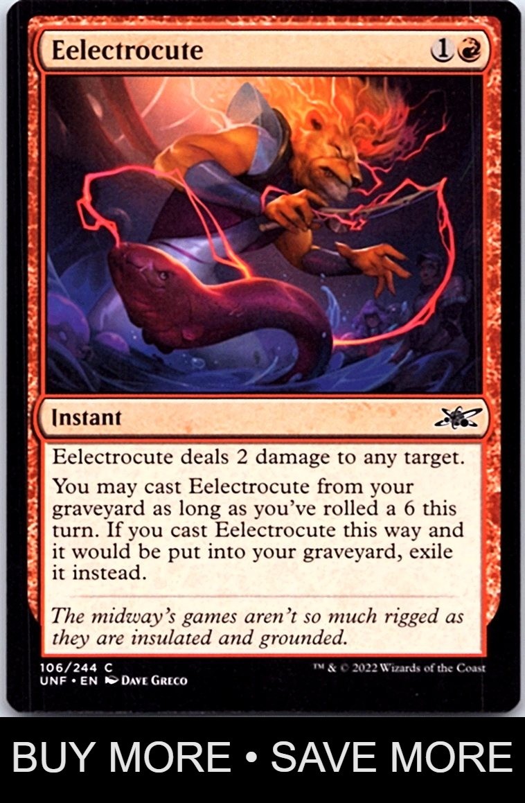 Eelectrocute LP Unfinity MTG