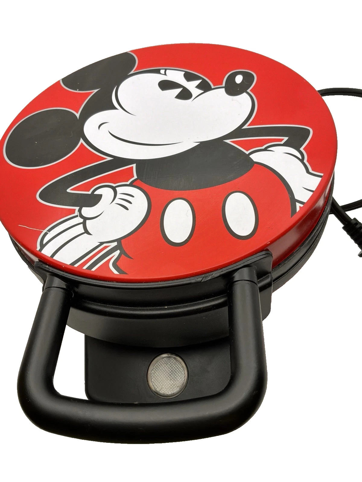 Disney Mickey Mouse Waffle Maker DCM-12 Red Nonstick 800W Tested Works