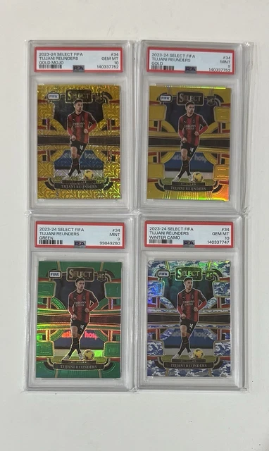 Tijjani Reijnders 2023-24 Panini Select FIFA #34 Lot /10, /10, /5 &/99