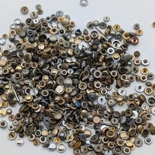 Watch Crowns Parts lot of 50 - Parts/Repair - Gold & Silver Toned