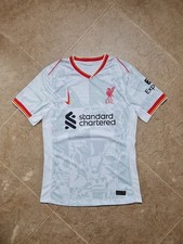 Football Shirt Nike Liverpool FC 2024-25 Third Jersey White Red - Size S