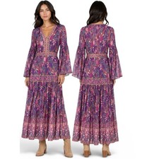 Spell & The Gypsy x Free People Bianca Maxi Dress Wisteria Floral Boho XS