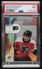 2024 SP Game Used Authentic Rookies Rainbow Foil 11/39 Matvei Michkov PSA 9 04ga