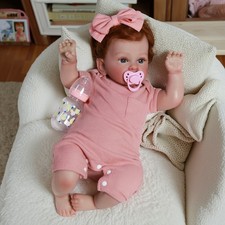 23" Reborn Baby Dolls Vinyl Silicone Handmade Realistic Newborn Doll Xmas Gift