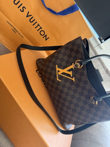 Louis Vuitton LV Riverside Tote Brown Leather