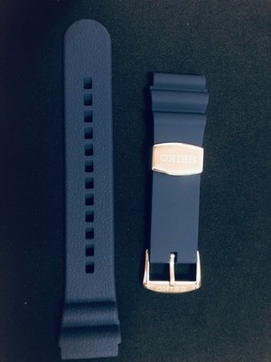 22MM BLUE SILICONE RUBBER STRAP DIVERS TURTLE OR SKX007 /6309-7040 WATCH