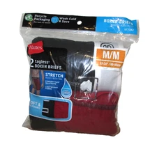 New Men's Hanes 2 Pack Premium Tagless Lightweight Stretch Boxer Briefs M 32/34