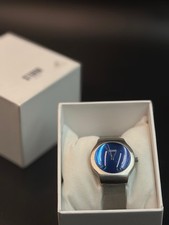 STORM Herren Uhr Edelstahl Milanaise blaues Zifferblatt mit Box 