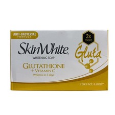 Jabón blanqueador SkinWhite glutatión vitamina C 90 g piel blanca