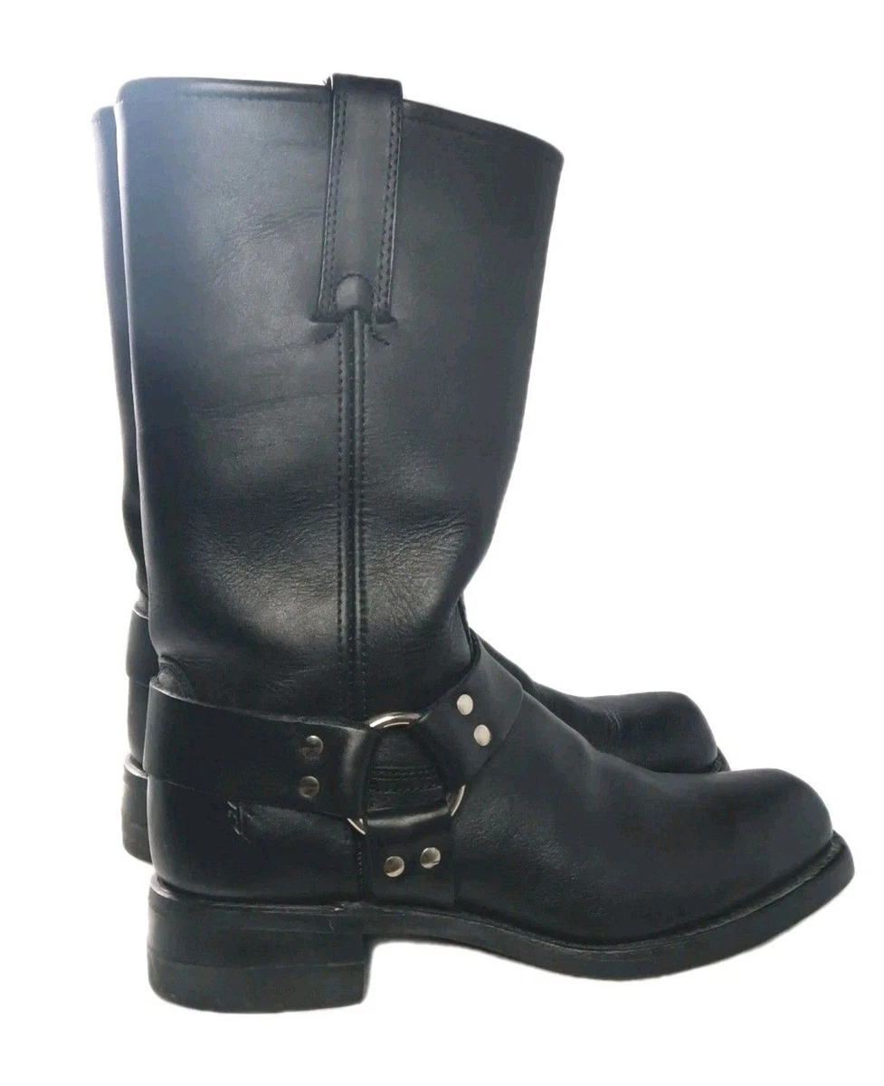 Frye Harness Boots Men 9.5R Black Leather Engineer Motorcycle Biker Engineer Boots Frye | eBay main image 3