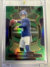 2025 Panini Select Football Jaxson Dart Giants Green Prizm Rookie #93 4/5