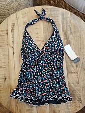 Profile By Gottex Women's Tankini Top Size 6 NWT Swim Pool Beach Resortwear