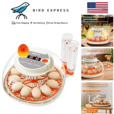 Egg Incubator 12 Eggs with Temperature Humidity Control Automatic Turning