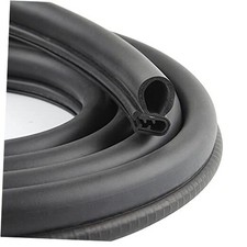 Car Door Seal Strip with Top Bulb, PVC Plastic Trim with EPDM Rubber 20Ft