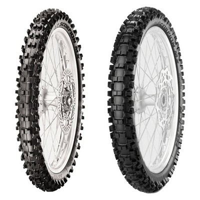 PAAR MOTORRADREIFEN PIRELLI 80/100-12 MX MID S + 100/90-19 MX32 MID H