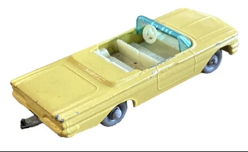 Vtg Lesney Matchbox Convertible Car #39 Pontiac Yellow Diecast Great Condition