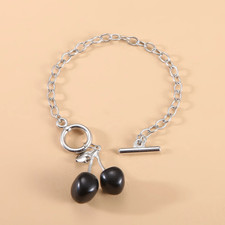 Necklaces Bracelets Earrings Women Punk Style Red Black Luxury Cherry Pendant 