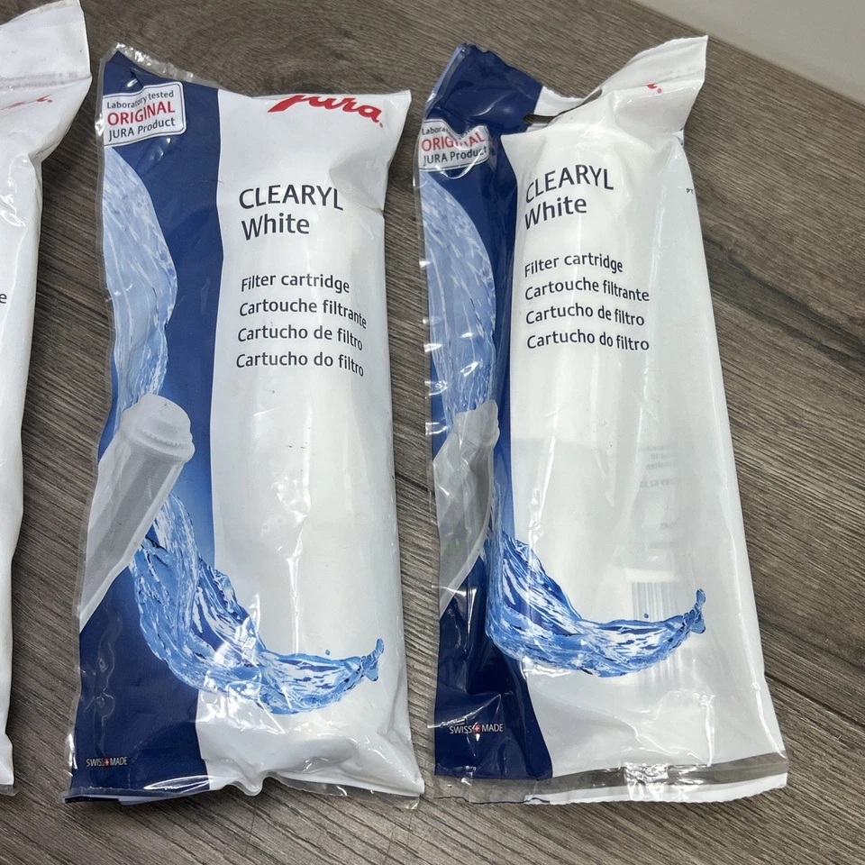 Cartucho de filtro de agua blanca original Jura Clearyl lote de 4 OEM Impressa F9 nuevo Foto 3 de 4