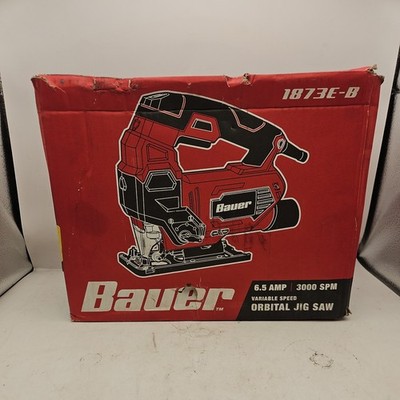 BAUER 6.5 Amp Orbital Variable Speed Jig Saw with Laser Jigsaw USED ONCE 1873E-B
