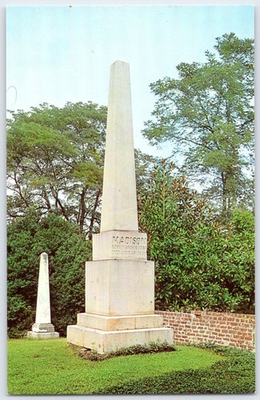 #ad James Madison Tomb Montpelier Orange VA Postcard Dexter Press $2.95