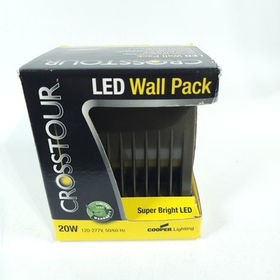 Crosstour Cooper Lighting 20W LED Outdoor Wall Pack, Carbon Bronze 5000k
