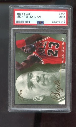 1995-96 Fleer Flair #235 Michael Jordan Style PSA 9 Graded Card NBA 95-96 1996