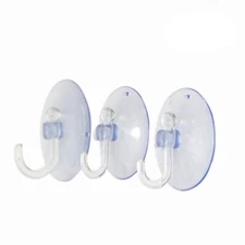 12 PCS Shower Hooks Loofah Window Suckers With Hook Suction Cup Hanger