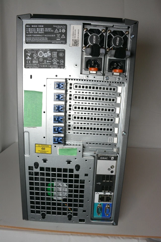Dell T420 Server 2x E5-2470 V2 2.40GHz 20-CORE 192GB 2.8TB SSD ENT H710 TOWER - Image 2 of 2