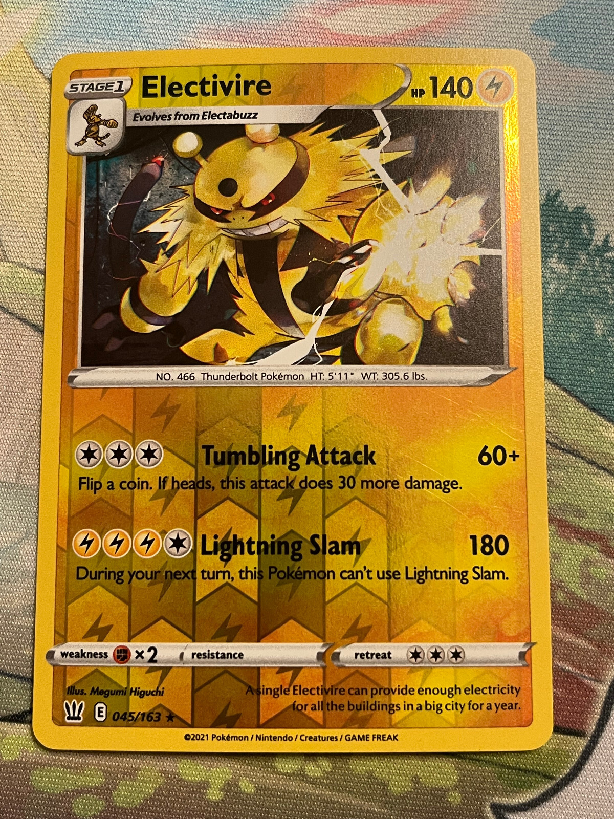 Pokemon Card TCG - Electivire - Battle Styles - 45/163 - Reverse Holo Rare