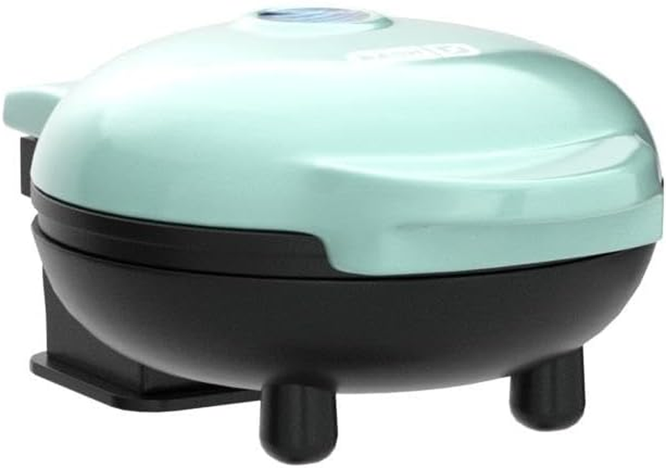 Mini Maker Waffle Maker + Griddle, 2Pack Griddle + Waffle Iron Aqua