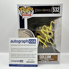 Andy Serkis AUTOGRAPH - Gollum - Lord Of The Rings - Signed Funko Pop ACOA