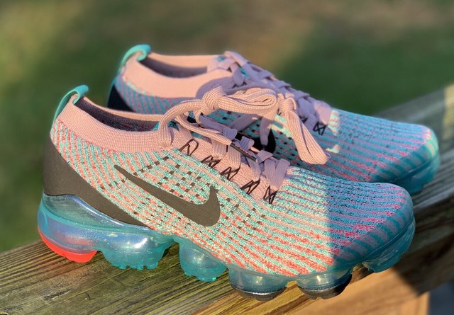 Nike Womens Air Vapormax Flyknit 3 Plum Chalk South Beach AJ6910 500 Size 7 | eBay