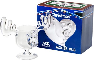 Christmas Eggnog Moose Mug Single Mug - Acrylic Safer Than Glass 8 oz.