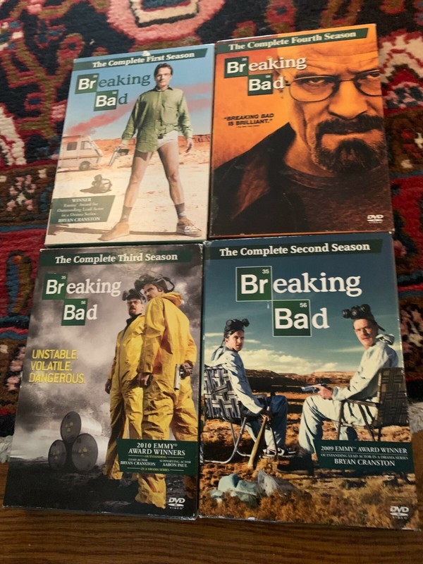 Breaking Bad Seasons 1 2 3 4 TV DVD lot Odenkirk Cranston