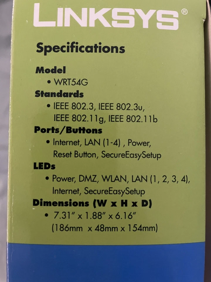 Linksys WRT54G WIFI Router - Image 4 of 4