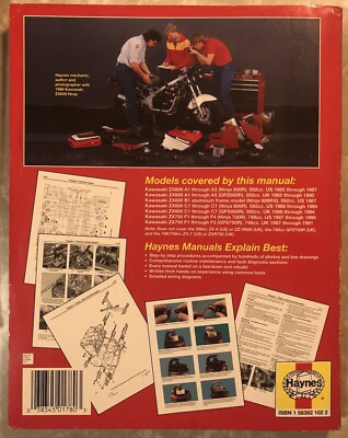 Kawasaki ZX600 & 750 Liquid-Cooled Fours 1985-1994 Haynes Repair