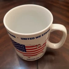 New Jumbo coffee cup mug. America, United We Stand. 1 Quart, 4 Cups, 32 ounces.