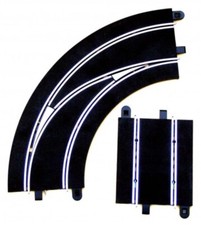 Scalextric C7008 R2 Lane Change Curve 90° Out To In Right Hand Code Y POOR TRACK
