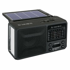 AUDIOBOX RX-12BT Portable AM FM SW Bluetooth Solar Radio ,LIGHT, Cell Phone chgr