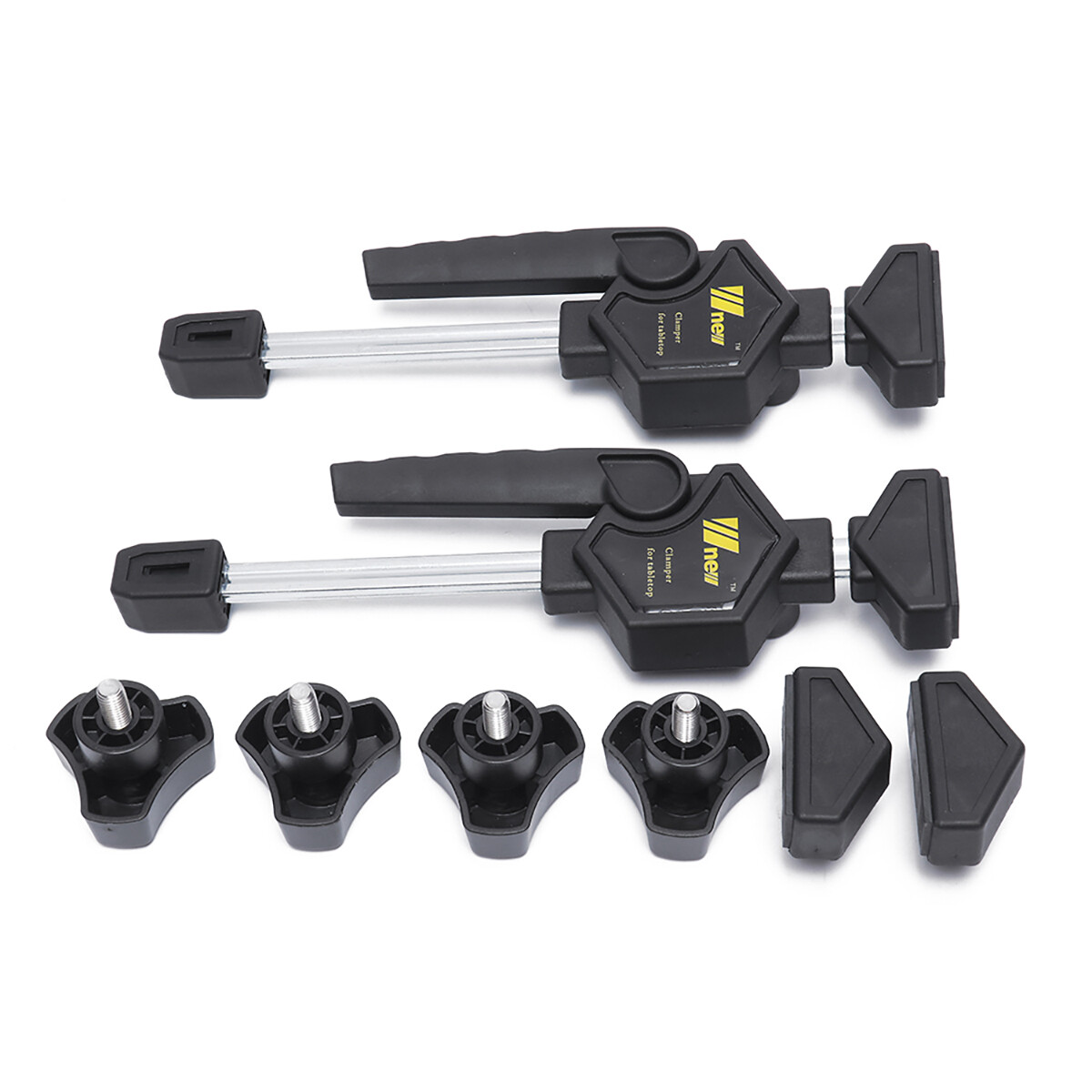 2X Table Clamp Quick Ratchet Release Speed Squeeze Woodworking Clamp Clips Tool
