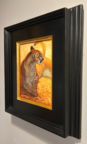 original oil painting of a mountain lion by wildlife artist Chance Tedesco - Picture 4 of 5