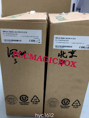 1PC NEW MOXA NPort 5650-16 NPort5650-16 16-port RS-232/422/485 Serial Server#HL